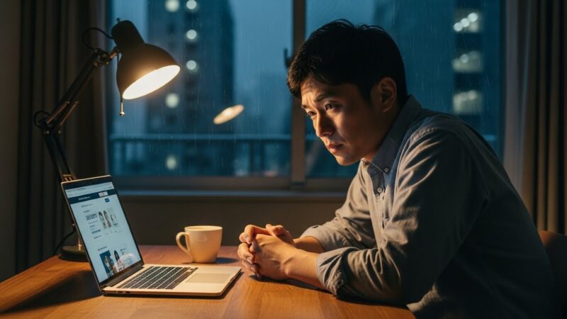 30代未経験転職での失敗や迷いを表現した画像。