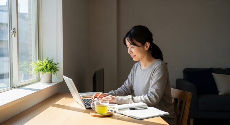 資格取得やスキルアップに取り組むブランク期間のイメージ