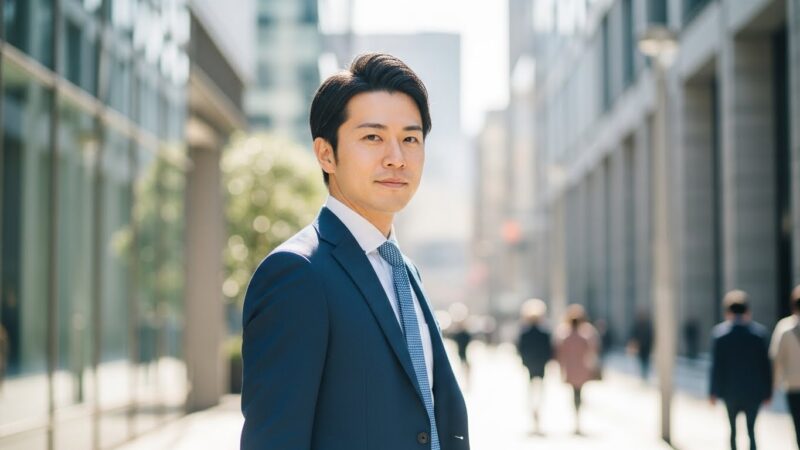 未経験転職でも年収アップを目指し、前向きに行動する30代の日本人ビジネスパーソン